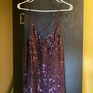 sequin mini dress club party slip sparkle glitter